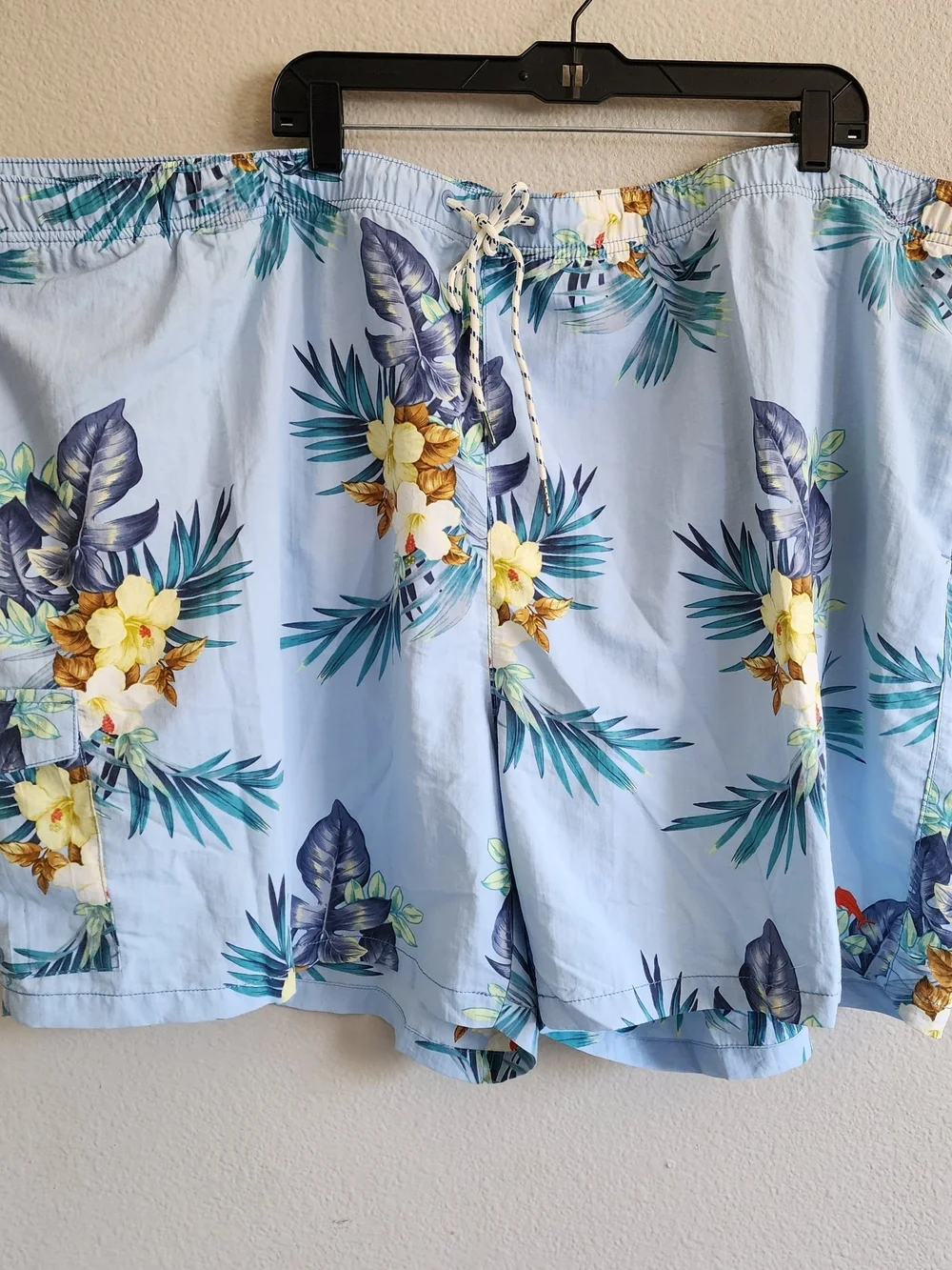 NWT Tommy Bahama Naples Garden Bay Swim Trunks 5XL Chambray Blue